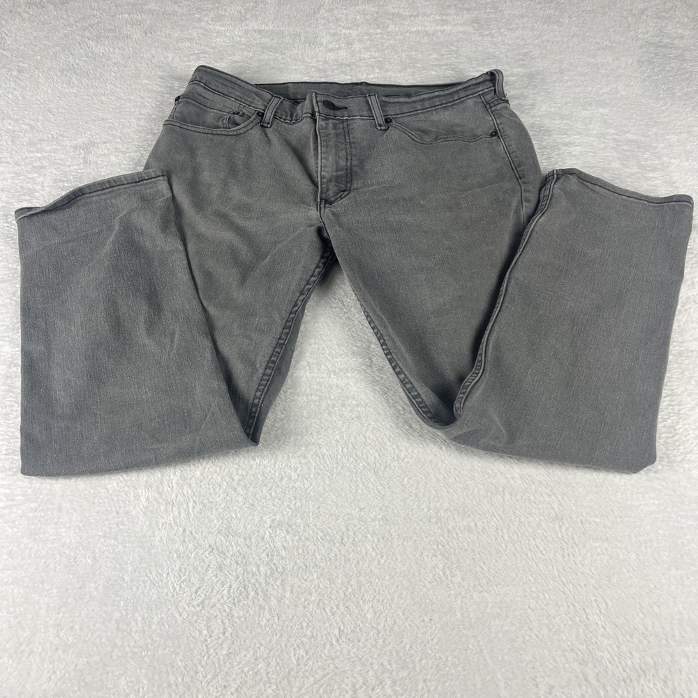 Levi's 511 Slim Fit Jeans Mens 36x30 Grey Excellent WaterLess Denim Pants